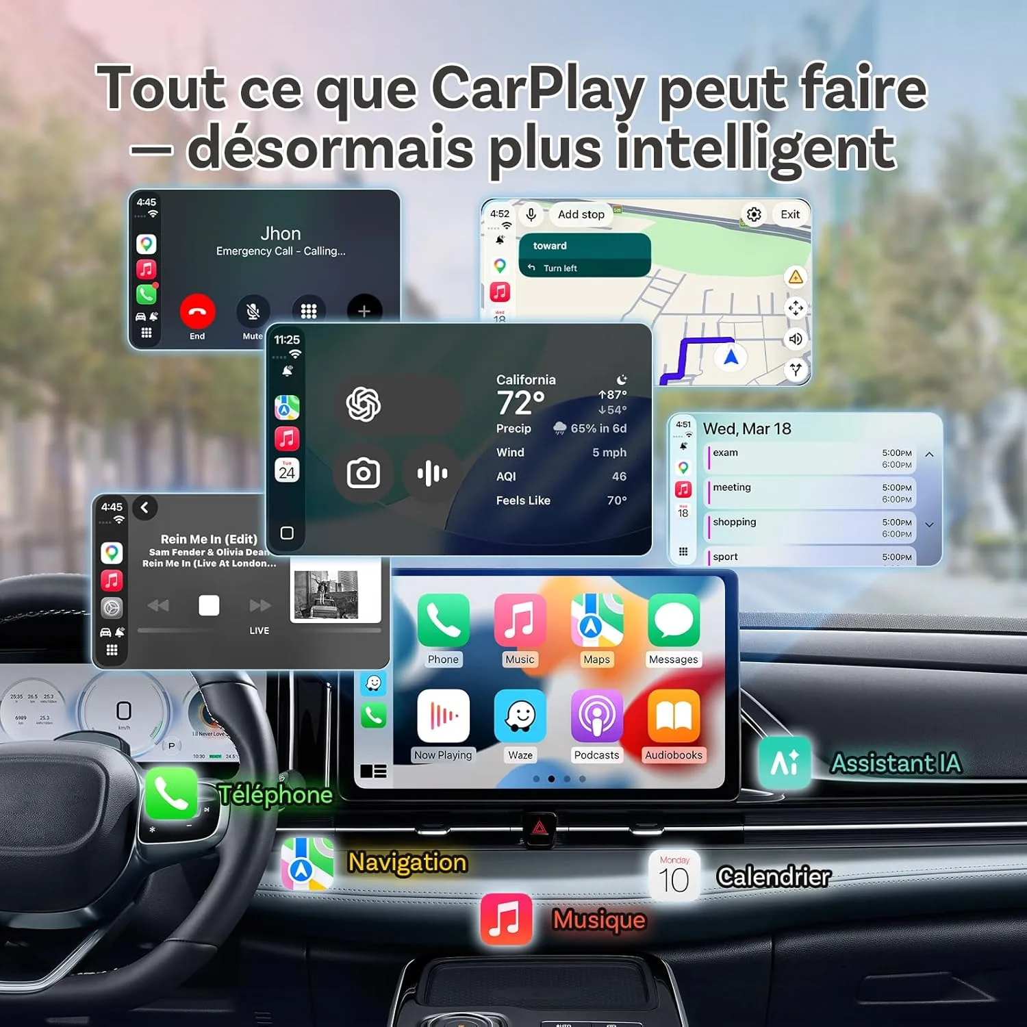 Les 5 meilleurs adaptateurs CarPlay Android Auto sans fil 2026