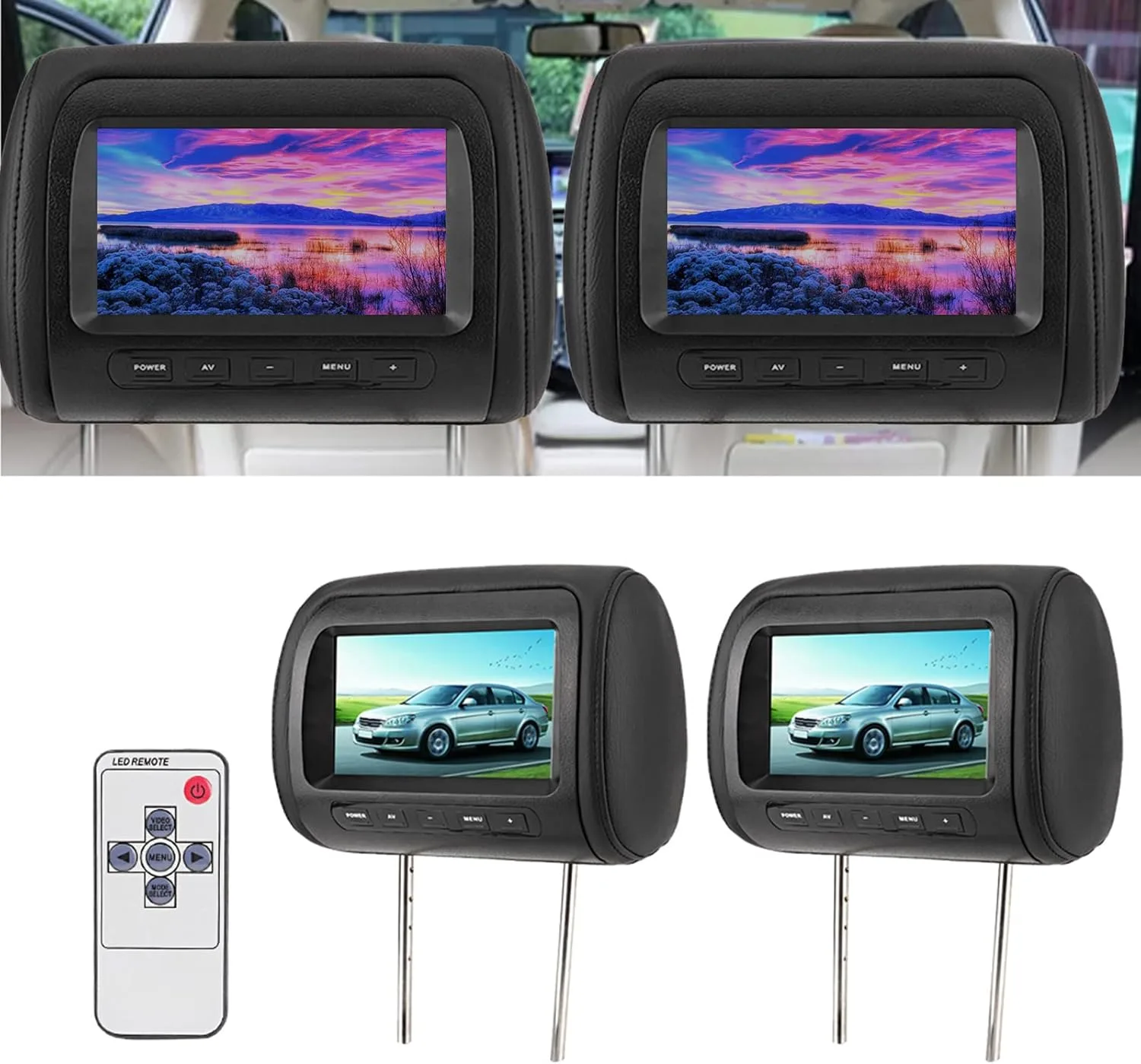 Les 5 meilleurs écrans LCD appuie-tête voiture 2026