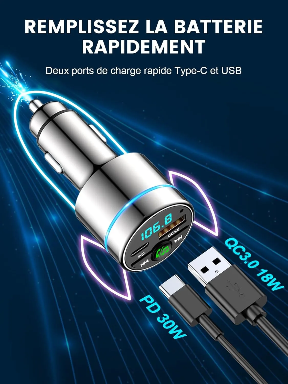 Les 5 meilleurs transmetteurs FM Bluetooth 2026