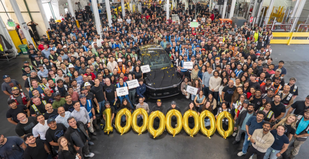 Tesla franchit le cap historique des 10 millions de VE
