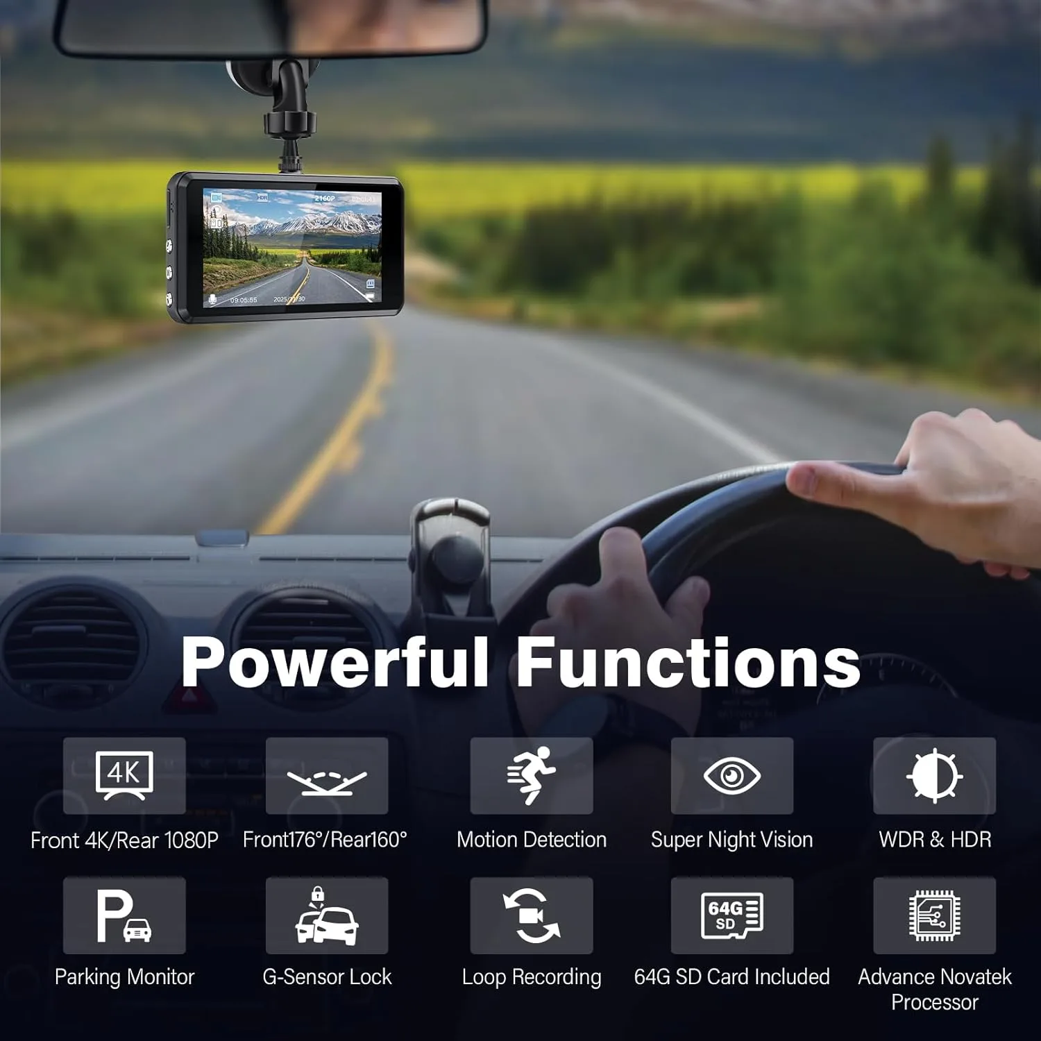Promo du jour : cette dashcam 4K avec capteur Sony filme avant et arrière pour moins de 40 €