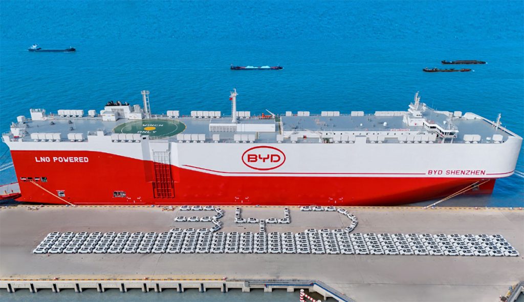 BYD commande 10 nouveaux navires de transport BYD Shenzhen