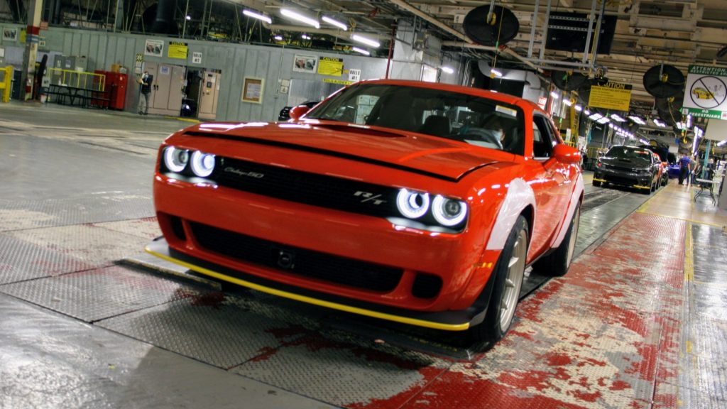 BYD lorgne sur une usine Stellantis au Canada Dodge Challenger Brampton Assembly Plant