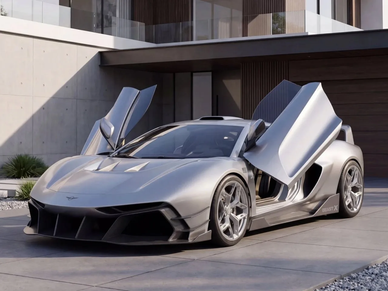 Rezvani Beast X : 1 560 ch, cinq exemplaires et un kit aéro de chasseur à réaction posé sur une Corvette Rezvani Beast X : 1 560 ch, cinq exemplaires et un kit aéro de chasseur à réaction posé sur une Corvette
